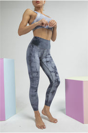 "Step Into Sunlight" Tie-Dye High Rise Leggings