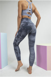 "Step Into Sunlight" Tie-Dye High Rise Leggings