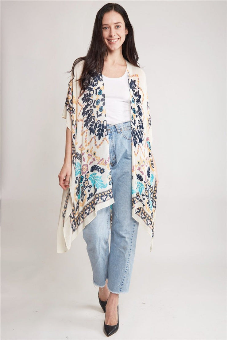 "Donna" Mandala Pattern Long Kimono