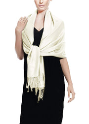 Soft Silky Rayon Pashmina Shawl Wrap Scarf in Solid Color