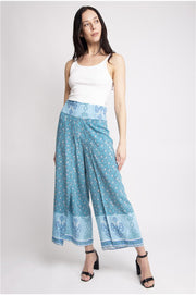 "Awakening Dreams" Floral Print Palazzo Pants