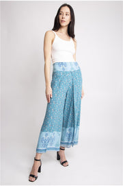 "Awakening Dreams" Floral Print Palazzo Pants