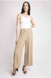 "Dare To Begin" Printed Palazzo Pants