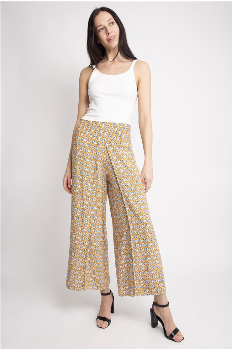 "Dare To Begin" Printed Palazzo Pants