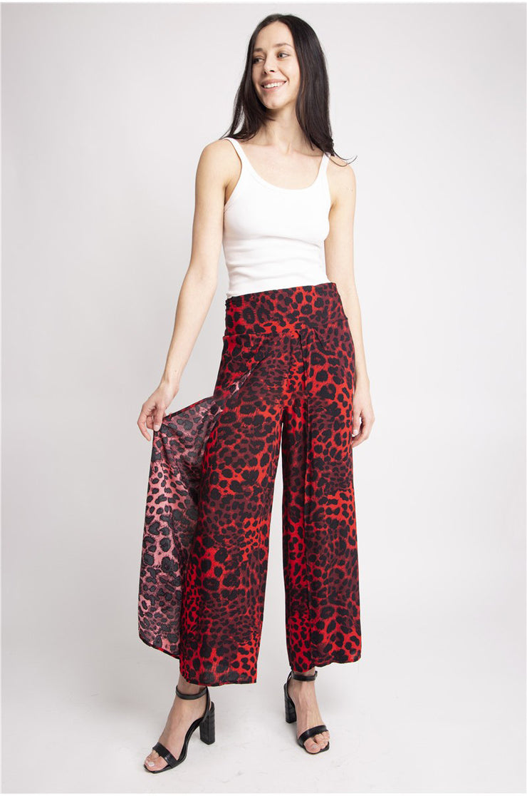 "My Wild Side" Animal Print Palazzo Pants