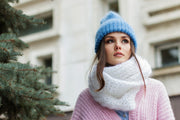 veritasfinancialgrp Trendy Multi Color Warm Cozy Fuzzy Chunky Knit Winter Infinity Scarves