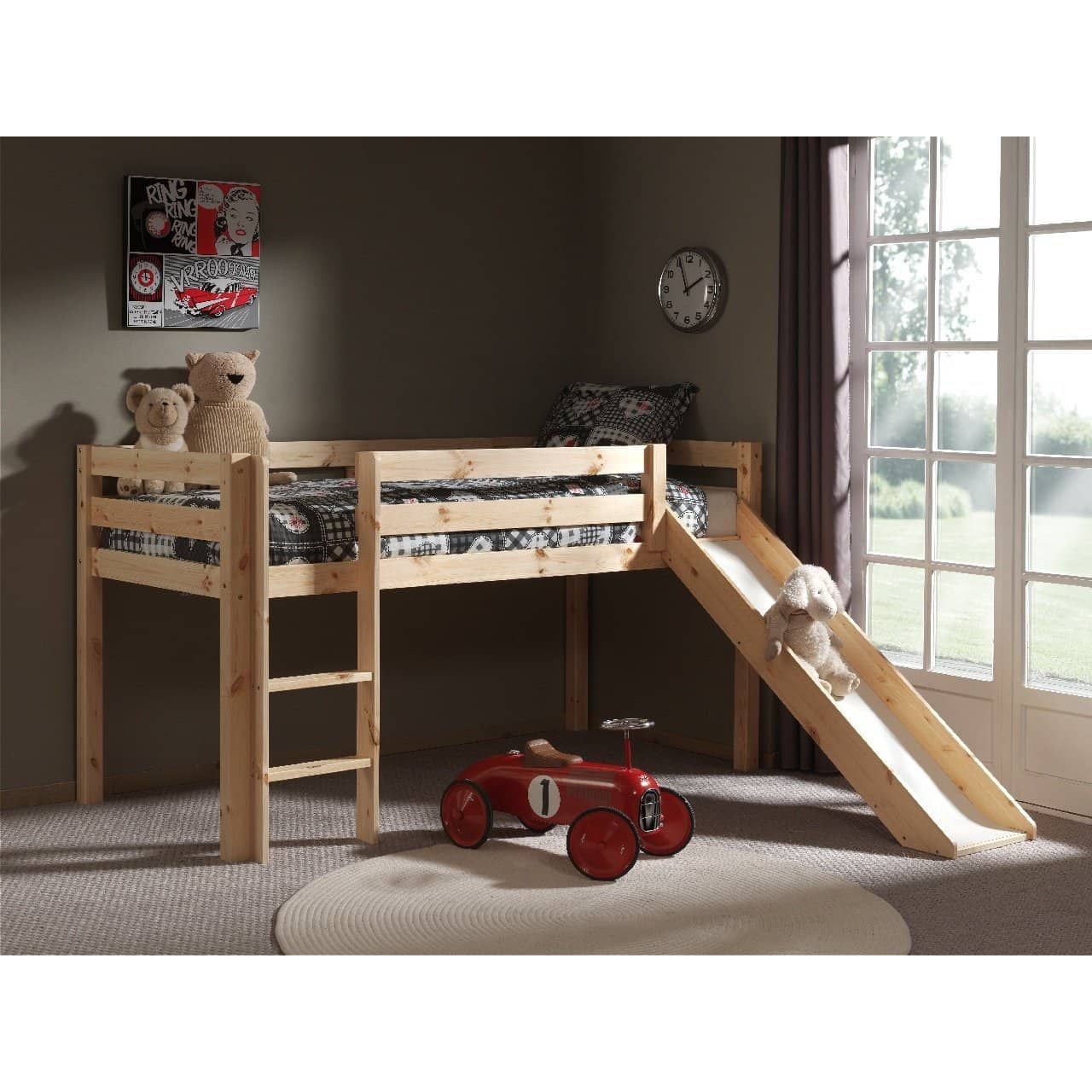Pino - Mid Sleeper Bed with Slide from interie furniture