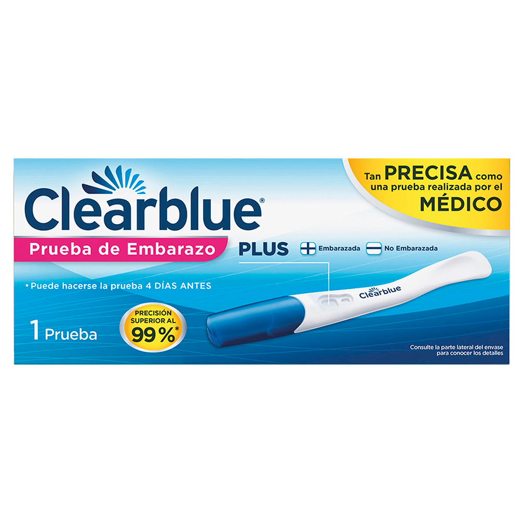 Clearblue Prueba De Embarazo Plus Con 1 Pieza Farmacia Calderon 6554