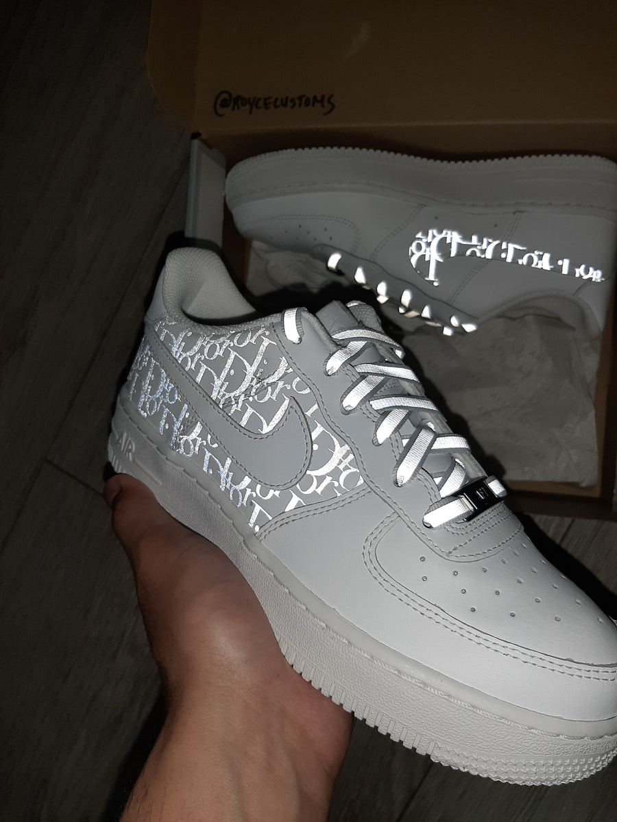 reflective laces air force 1