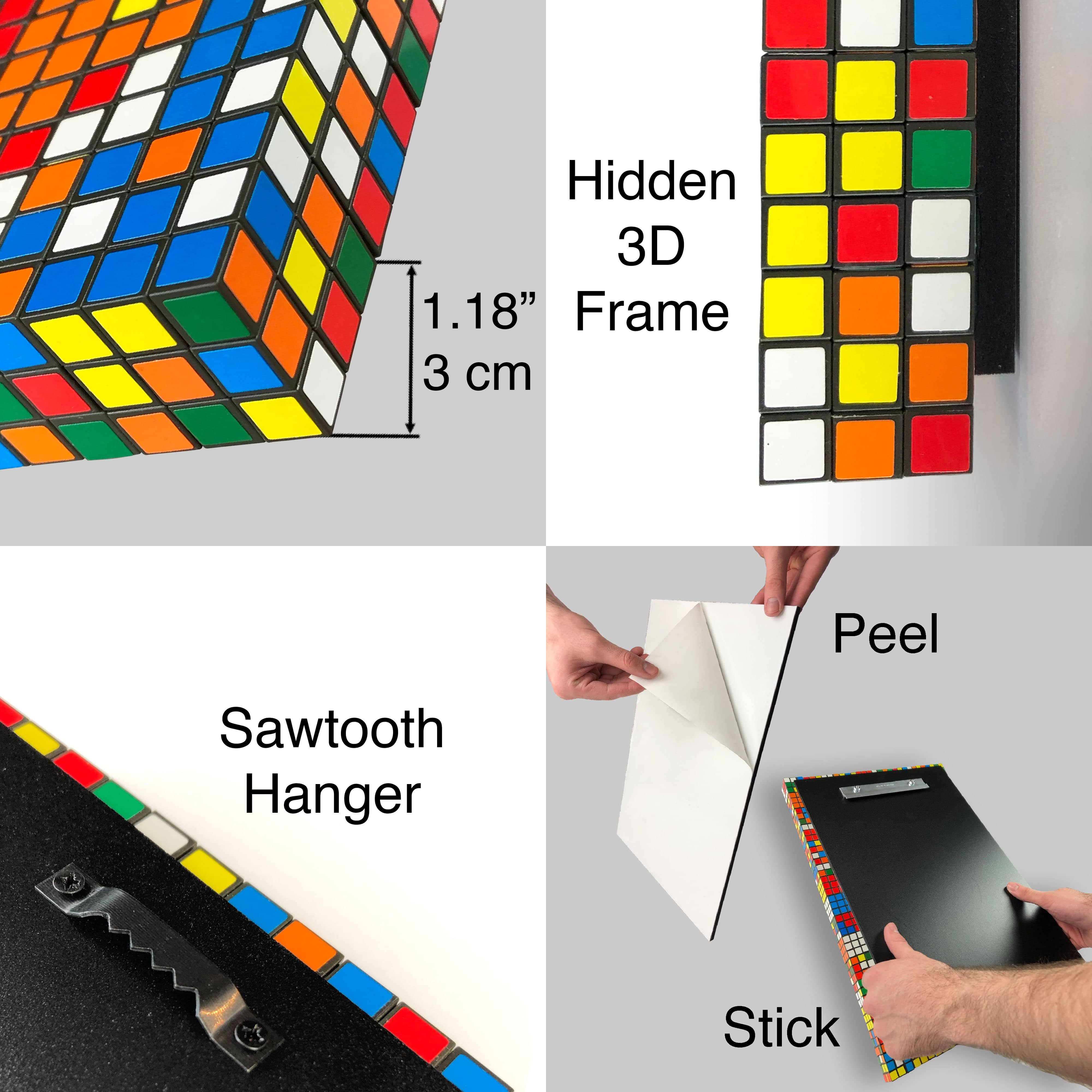 rubiks cube illusion