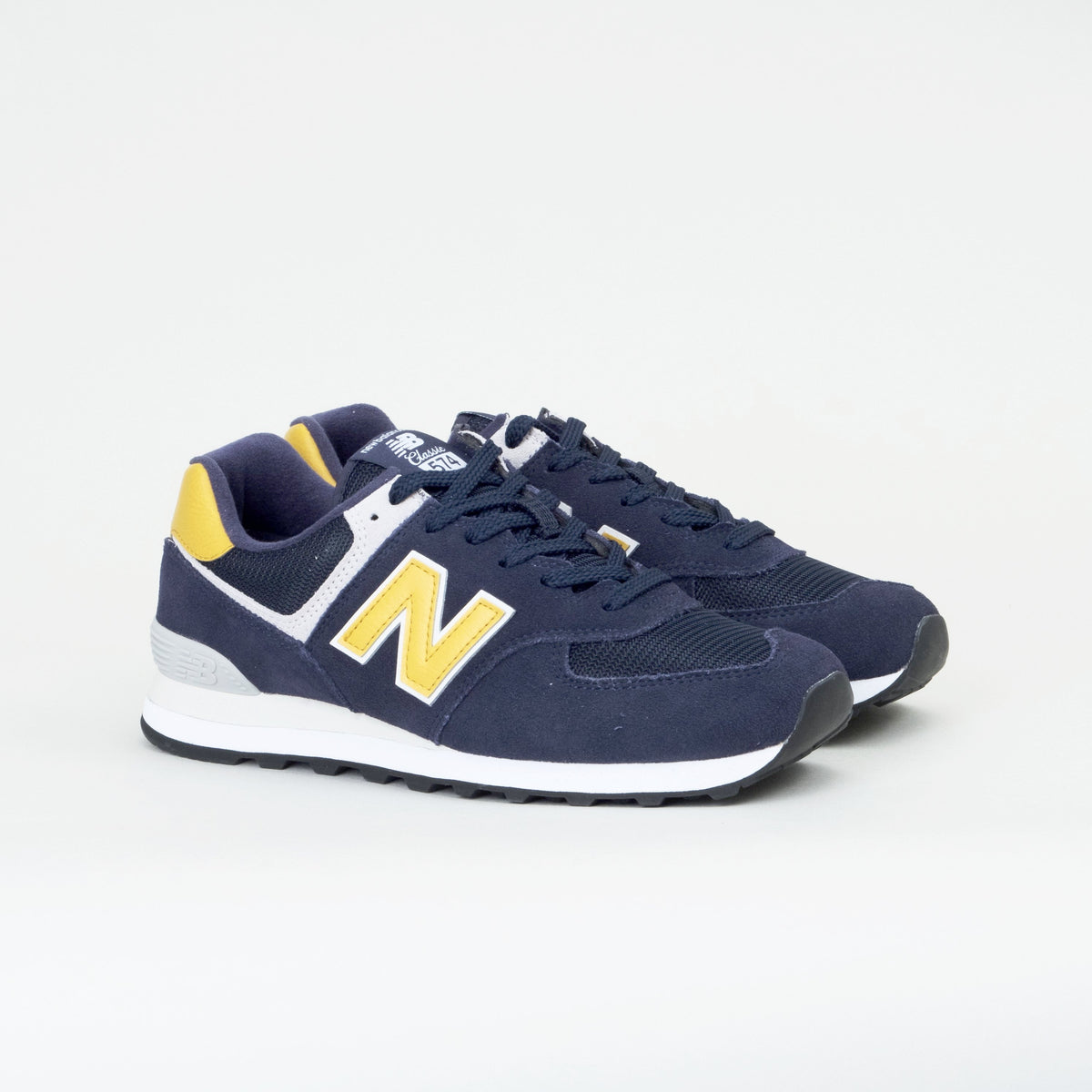 new balance classic 574 blue yellow