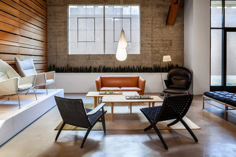 Carl Hansen Los Angeles Showroom Wegner CH25 Chair available at Palette and Parlor