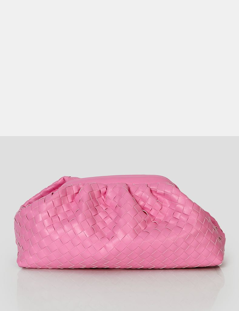 Project Pink Weave Clutch Bag
 