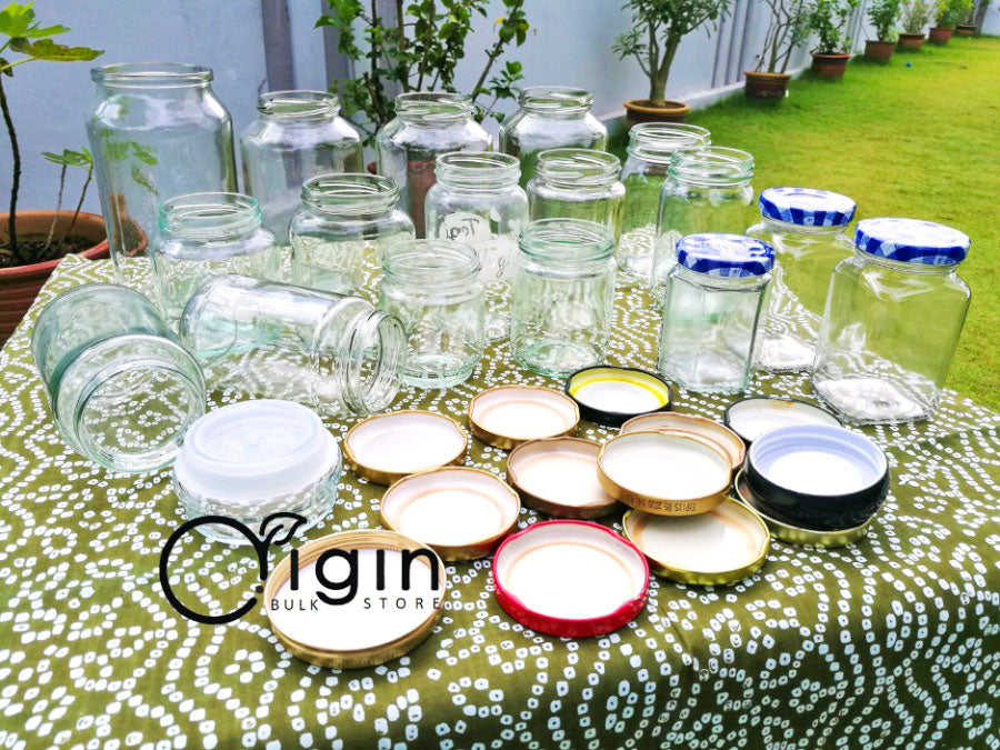 Clean jars dry outside