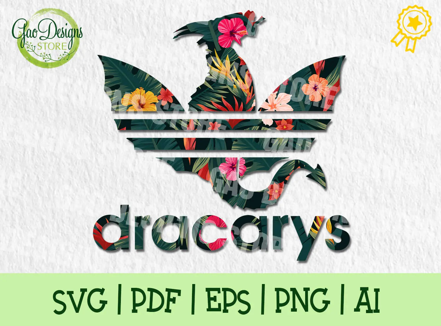 Dracarys SVG Game Of Thrones Mother Of Dragons Jurassic, Dracarys SVG,Game Of Thrones, Adidas flower svg