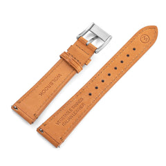 Two-Piece Camel Leather Strap & Steel Buckle - Wolbrook Watches