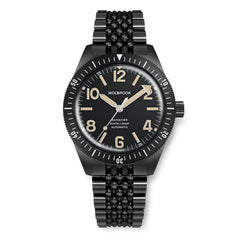 Skindiver Automatic Bracelet Watch - Vintage Lum & Black PVD