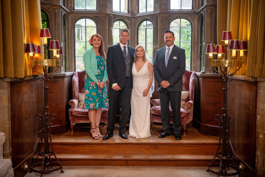 My wife and I having a photograph with a couple after using me, Tim Downer Celebrant for their wedding ceremony