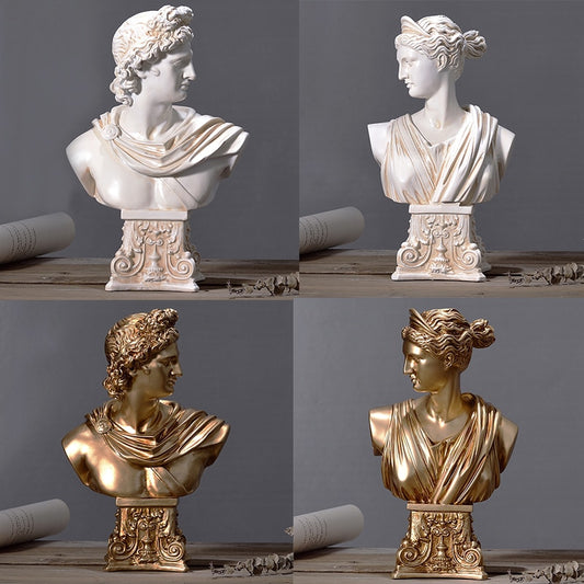 Classic Sculptures Venus Bust Figures Resin Cast Roman Statues Nordic Ornaments Tabletop Decor Retro Luxury Modern Home Decor