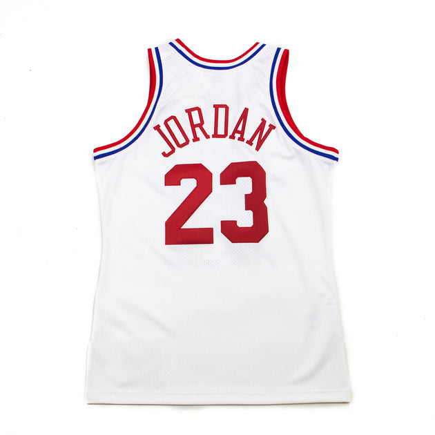 all white jordan jersey