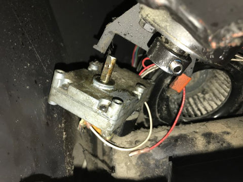 Auger Motor Removed from Pellet Stove