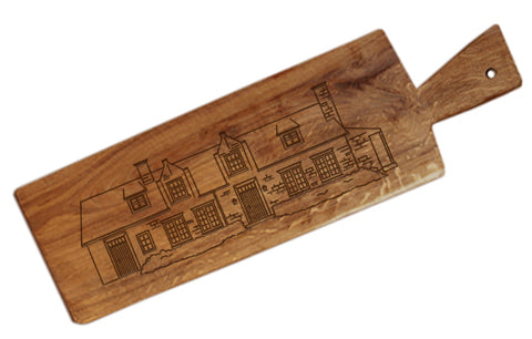 Gegraveerde houten snijplank