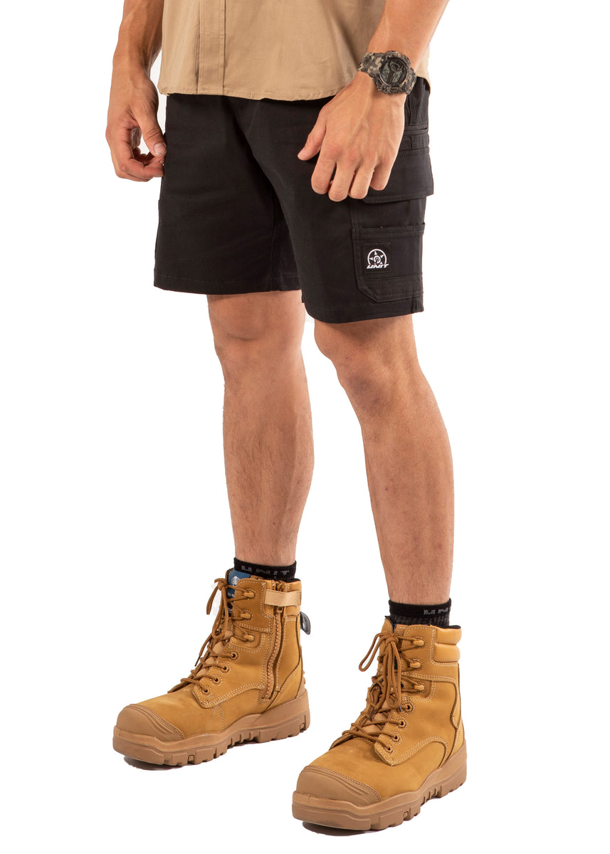 work boots with shorts