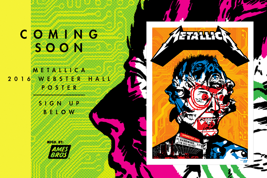 Ames Bros Metallica Poster Launch