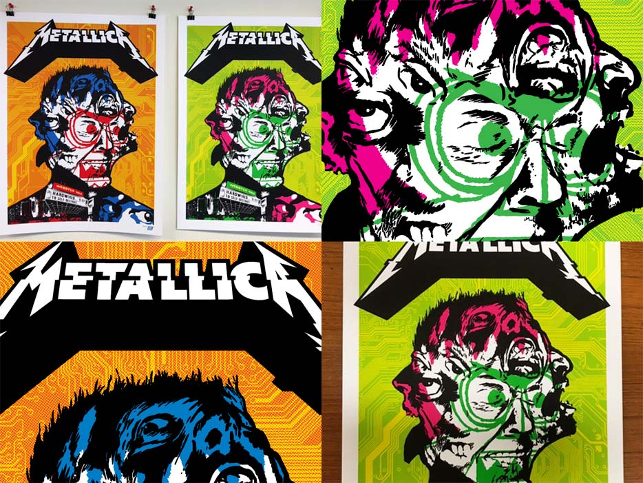 Metallica Webster Hall Poster by Ames Bros