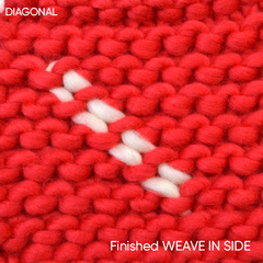 How to sew in your ends diagonally