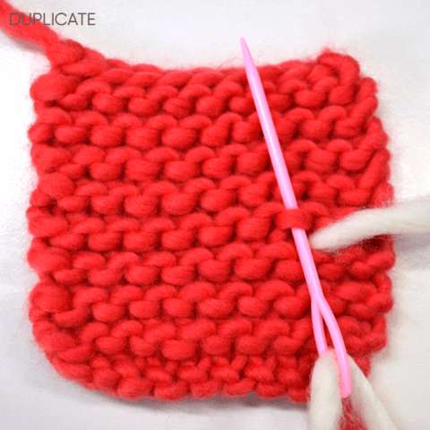 How to sew ends into garter stitch