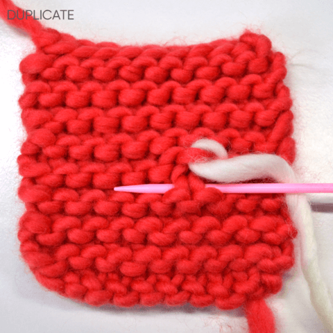 How to sew ends into garter stitch