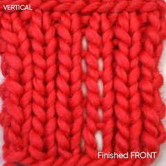 Sewing in your ends vertically