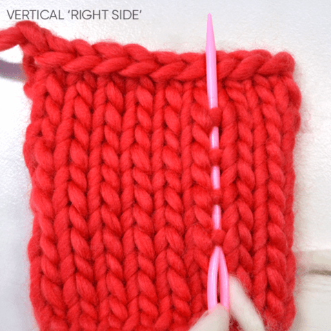 How to sew ends in vertically
