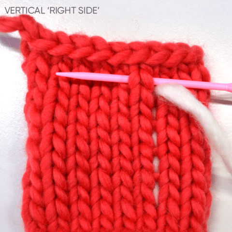 How to sew in ends vertically