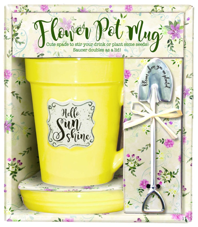 Garden - Flower Pot Mug - Hello Sunshine