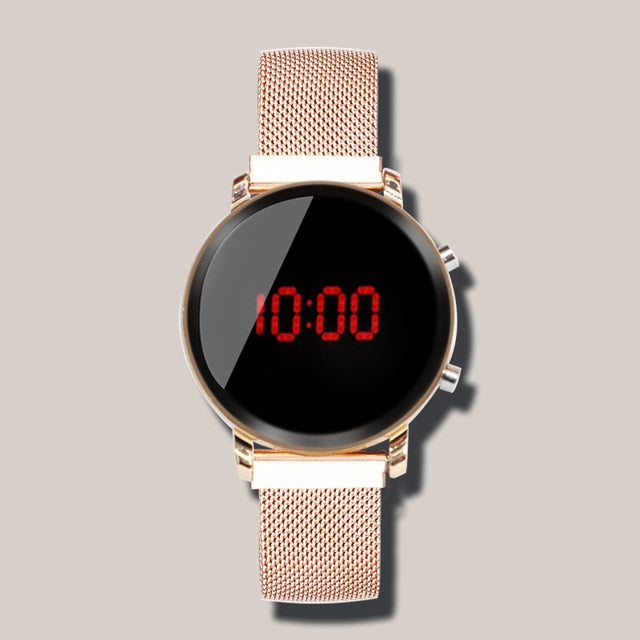 metal led watch