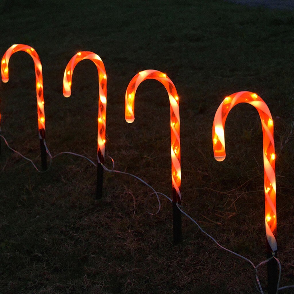 Outdoor Lighted Candy Cane Christmas Lane Pathway Lights Zincera