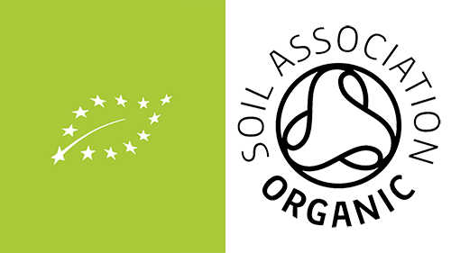 Soil  Association and EU organic logos