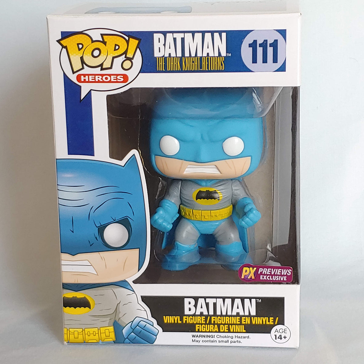 Pop Heroes Dark Knight Returns Batman Blue Vinyl Figure-