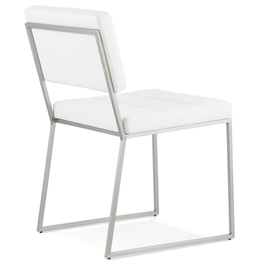 Hugo Faux Leather Padded Seat And Steel Frame Chair - HM_FURNITURE