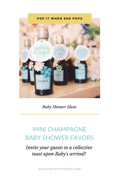 Champagne Baby Shower Favors