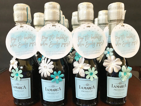 Champagne Baby Shower Favors