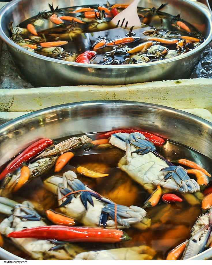 Seafood at Or Tor Kor market Bangkok