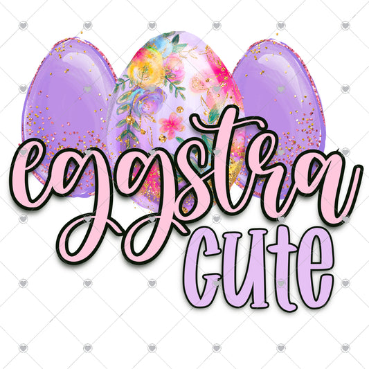 Eggstra Cute Ready To Press Sublimation and DTF Transfer