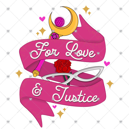 For love and justice Ready To Press Sublimation and DTF Transfer