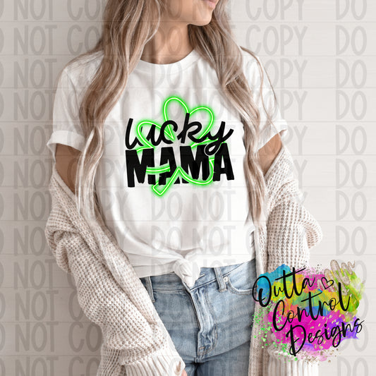 Lucky Mama Neon Ready To Press Sublimation and DTF Transfer