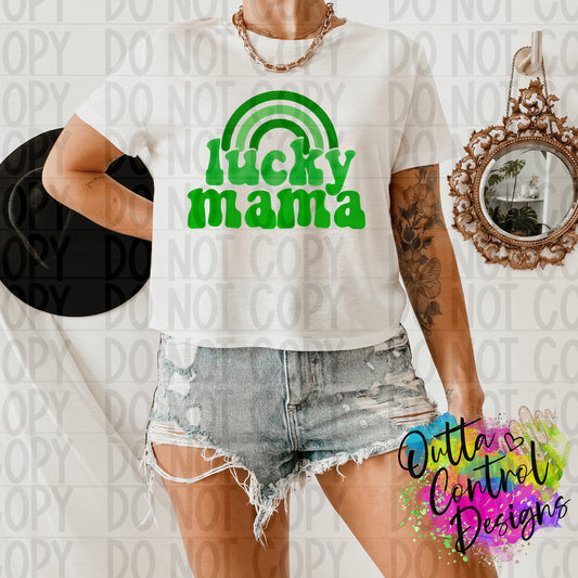 Lucky Mama Rainbow Ready To Press Sublimation and DTF Transfer