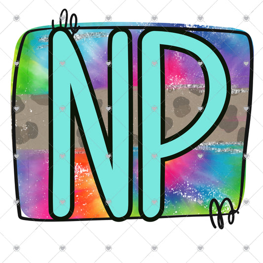 NP Leopard Tiedye Ready To Press Sublimation and DTF Transfer