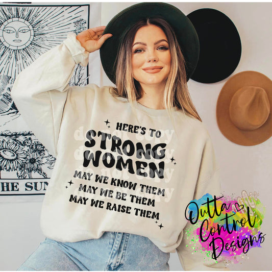 Strong Women Ready To Press Sublimation and DTF Transfer